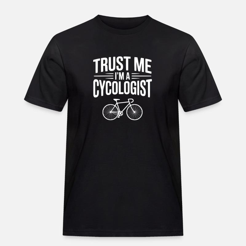 Glaub mir, ich bin Zykologe - Männer Workwear T-Shirt - Schwarz