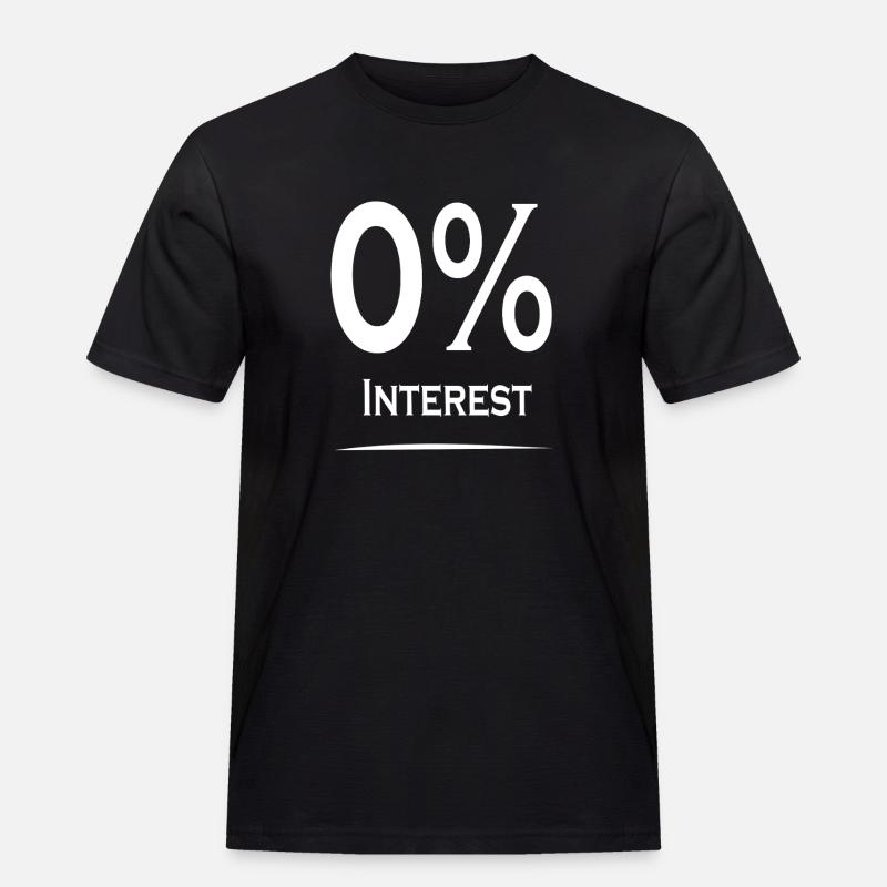 Null Prоzеnt Intеrеѕѕе  - Männer Workwear T-Shirt - Schwarz