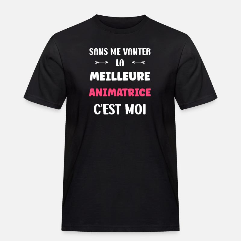 Moderator - Männer Workwear T-Shirt - Schwarz