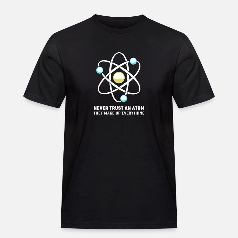 Quantenphysik Quanten Physik Quantensprung - Männer Workwear T-Shirt - Schwarz