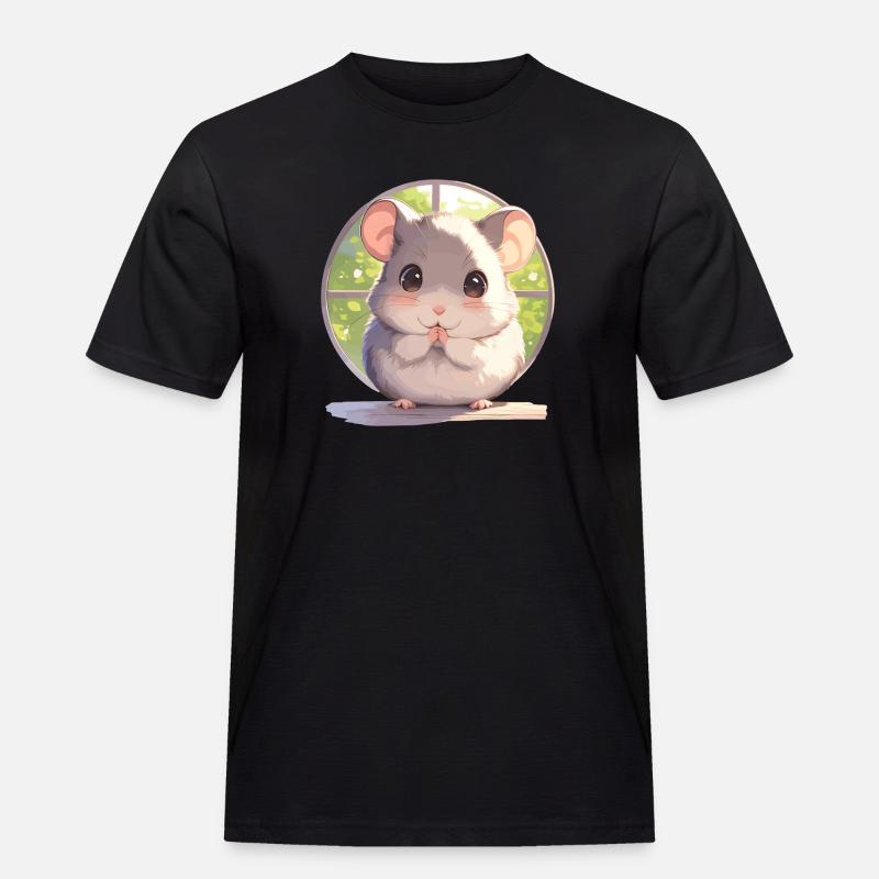 Ratten Ratte - Männer Workwear T-Shirt - Schwarz