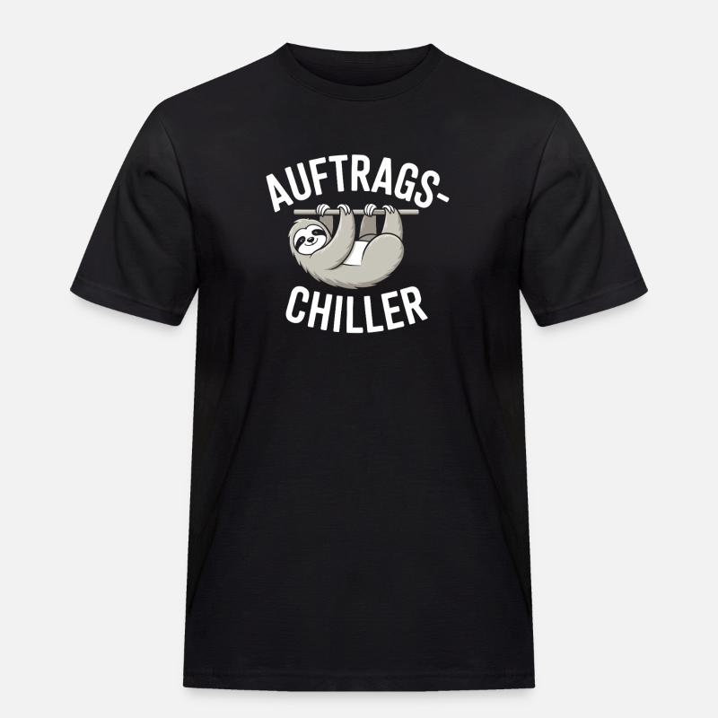 Commander Chiller Commander Chiller Bureau Sloth - T-shirt Workwear homme - noir