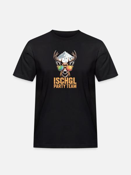Ischgl Party Team Après Ski - Men's Workwear T-Shirt - black