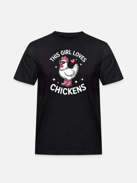 Chicken Saying Chicken Funny Chicken Gift - Men's Workwear T-Shirt - black
