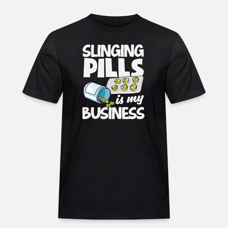 Apotheker Pharmazeutisch-technischer - Männer Workwear T-Shirt - Schwarz