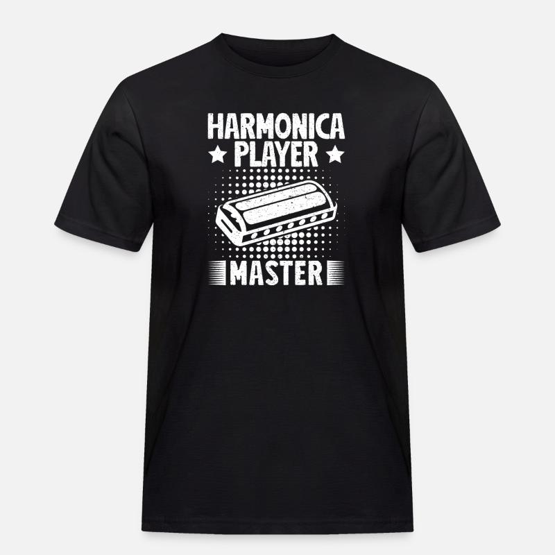 Harmonica Musican Player Master Harmonica - Männer Workwear T-Shirt - Schwarz