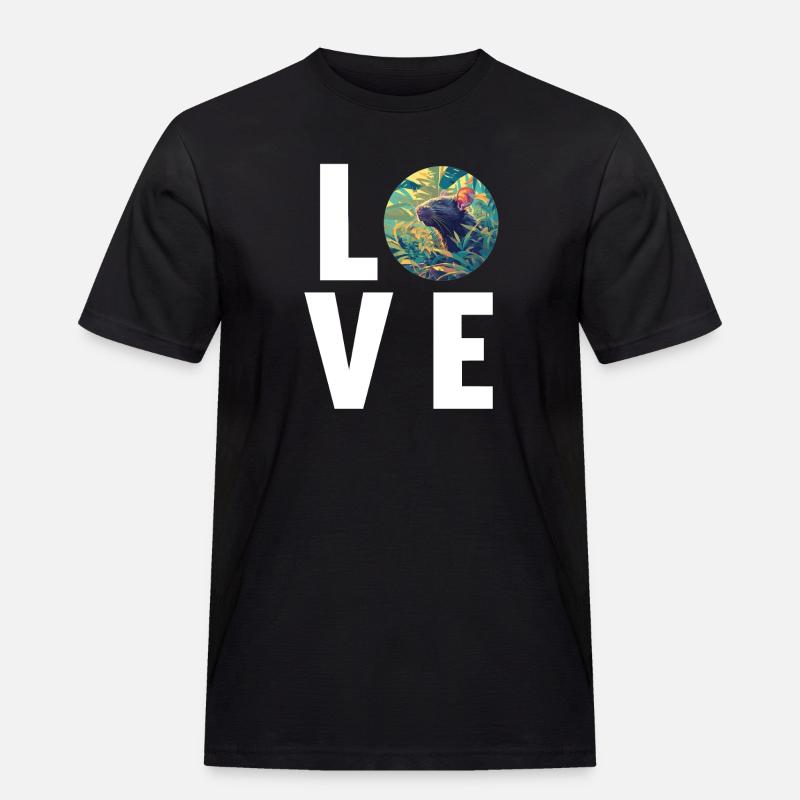 Ratten Ratte - Männer Workwear T-Shirt - Schwarz