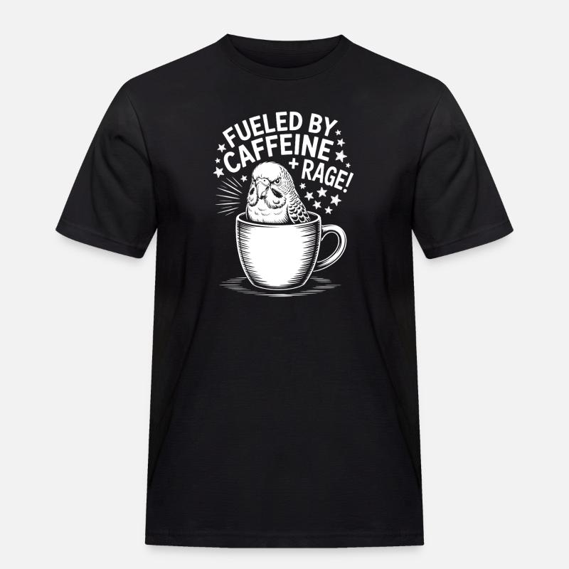 Kaffee Sprüche Koffein Lustiges Kaffee Geschenk - Männer Workwear T-Shirt - Schwarz
