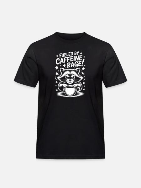 Coffee Sayings Caffeine Funny Coffee Gift - Men's Workwear T-Shirt - black
