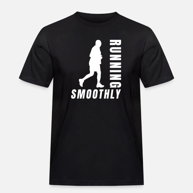 Marathon Runner Running Smoothly Running - Männer Workwear T-Shirt - Schwarz