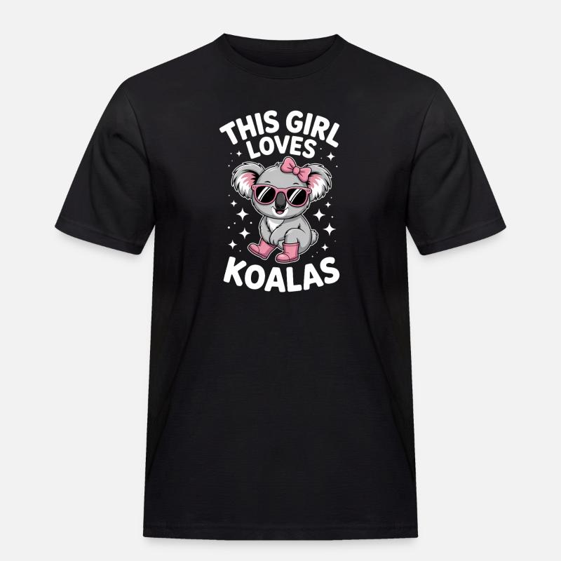 Koala Sprüche Koalas Lustiges Koala Geschenk - Männer Workwear T-Shirt - Schwarz