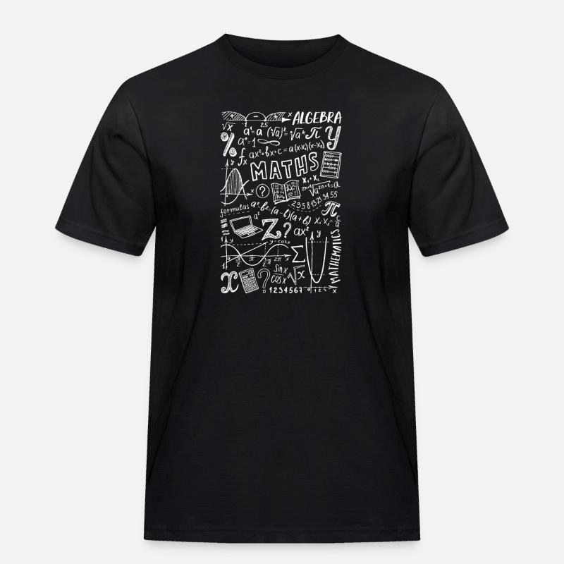 Math's Algebra Mathematics - Männer Workwear T-Shirt - Schwarz