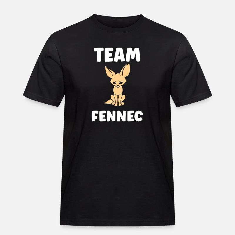 Fennek - Männer Workwear T-Shirt - Schwarz