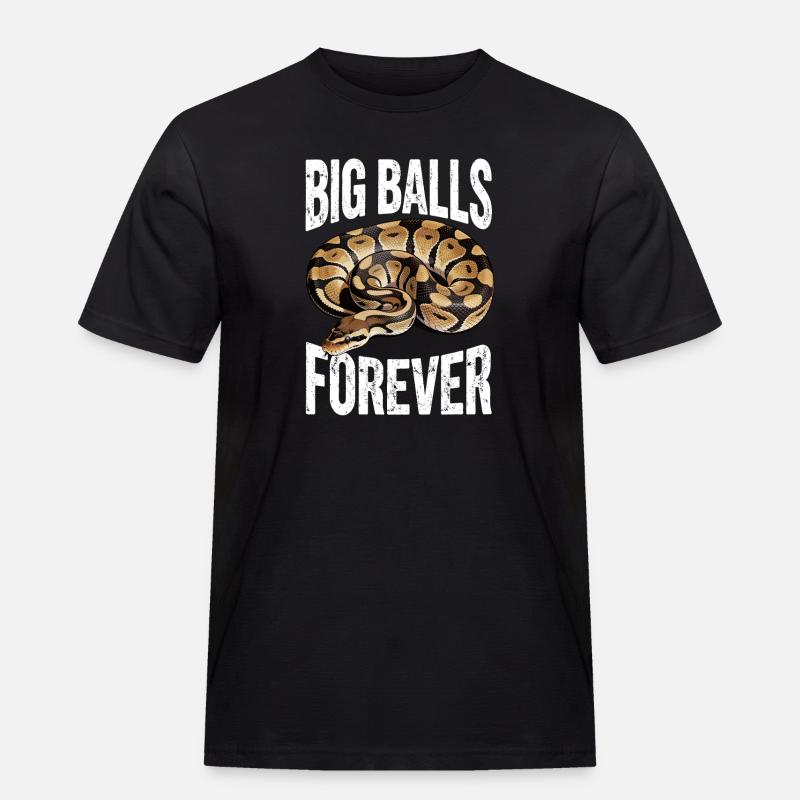 Königspython Schlangen Liebhaber Terrarium Python - Männer Workwear T-Shirt - Schwarz