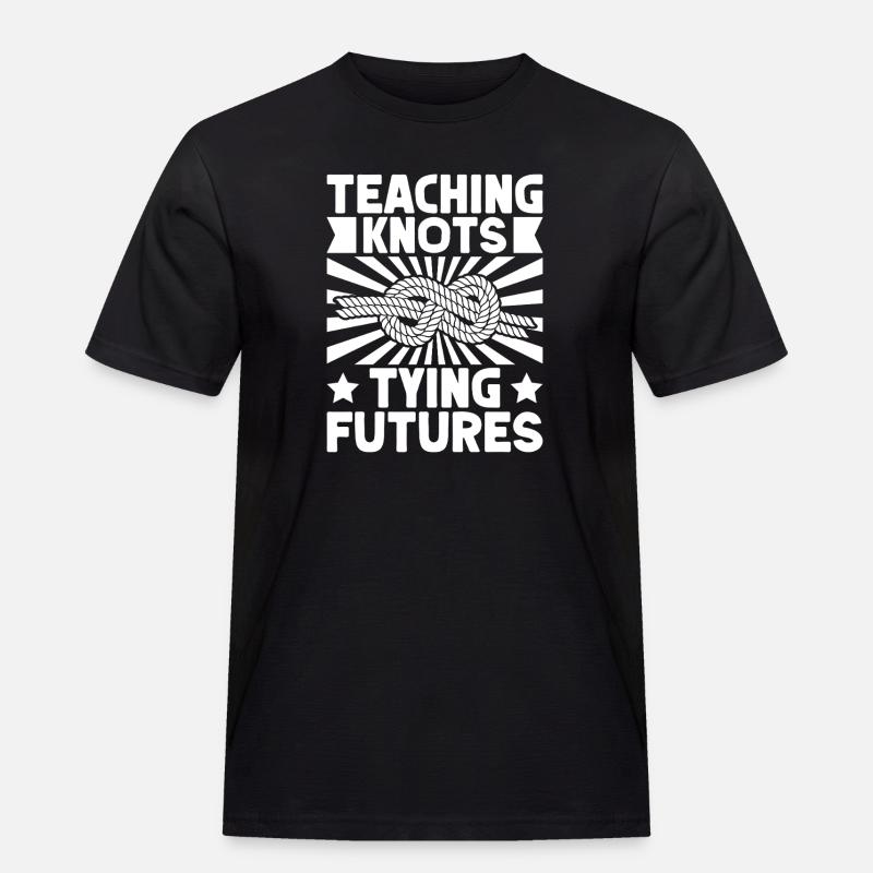 boys scout Scouting Teaching Knots Scout - Männer Workwear T-Shirt - Schwarz