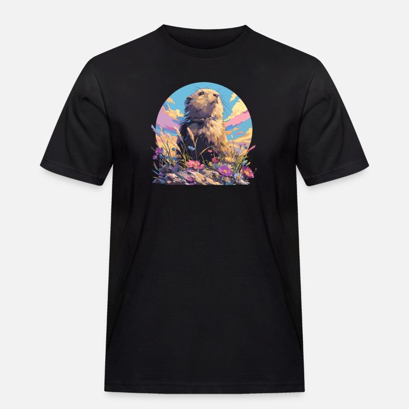Lemminger Lemming - Workwear T-Shirt for menn - svart