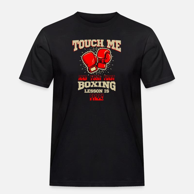 Touch Me Første Bokselektion Gratis Kæmper Kunst-Tee - Herre Workwear T-Shirt - sort