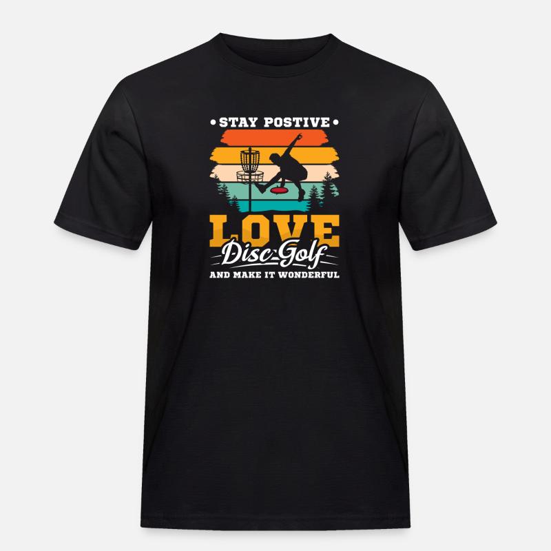 Disc Golf Geschenke Discgolf - Männer Workwear T-Shirt - Schwarz
