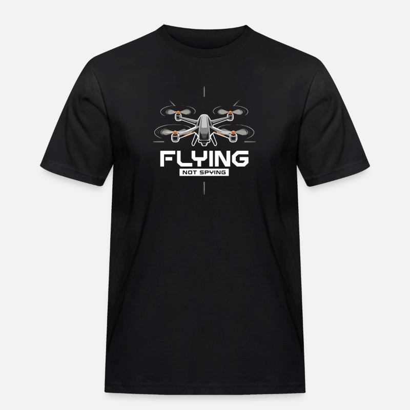 Drones fly no spying technology - Men's Workwear T-Shirt - black