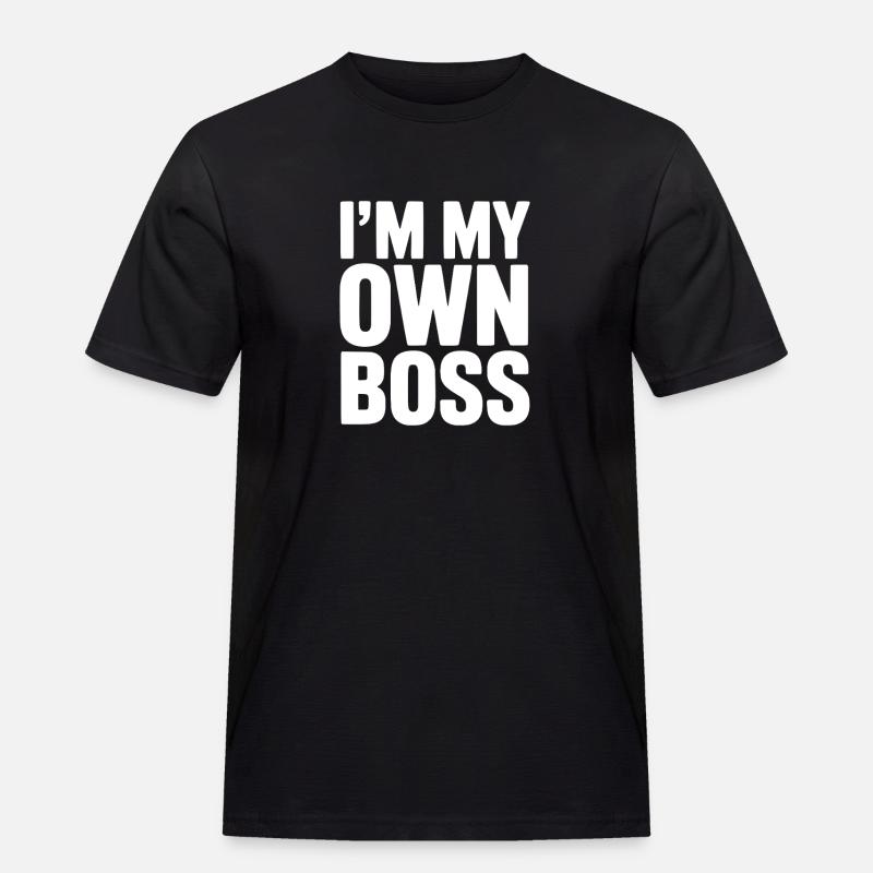 Ich bin mein Eigener - Männer Workwear T-Shirt - Schwarz