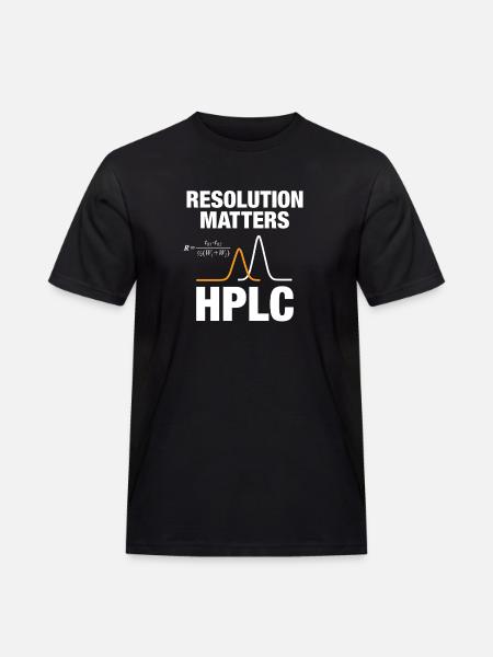 HPLC Peak Resolution Performance Chromatography - Men's Workwear T-Shirt - black