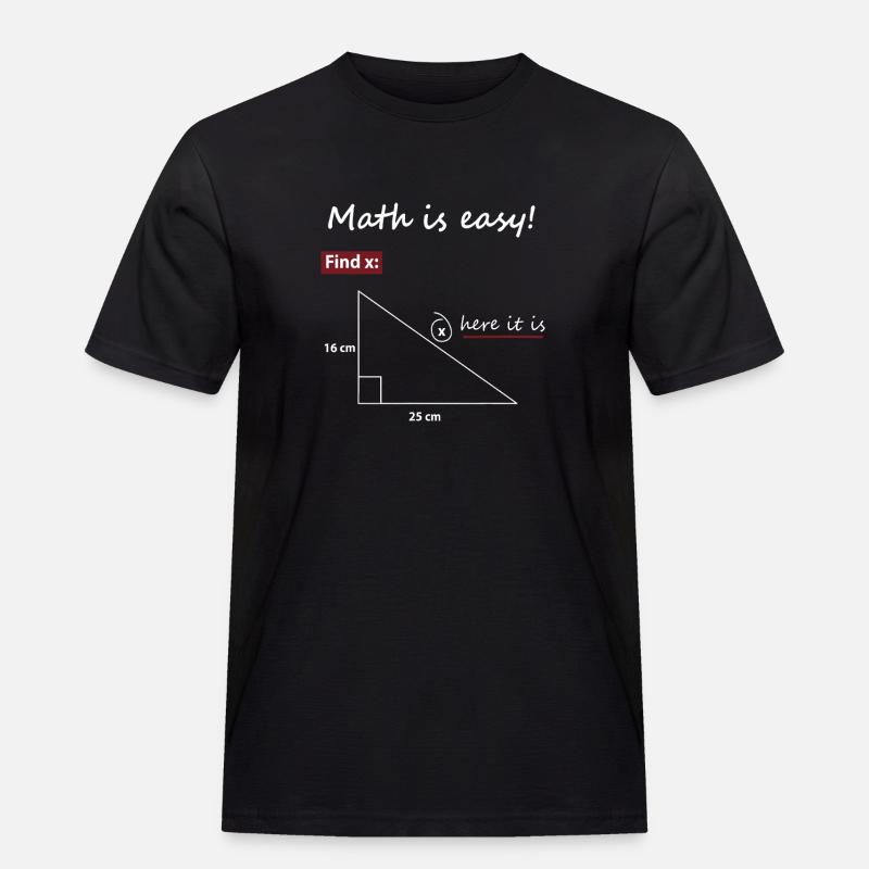 Find X Triangle Math Art - Men's Workwear T-Shirt - black
