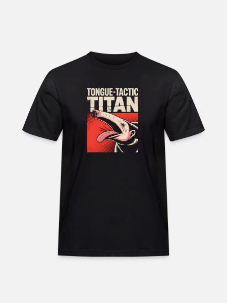 Tacticien de langue | Fourmilier comique - T-shirt Workwear homme - noir