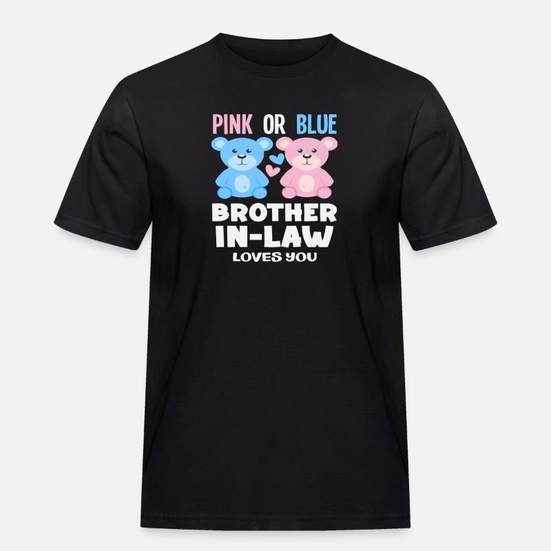 Pink Oder Blau Stiefbruder Liebt Dich - Männer Workwear T-Shirt - Schwarz