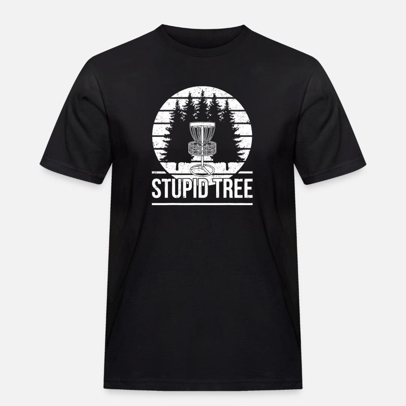 Stupid Tree Forest Tee - Men's Workwear T-Shirt - black