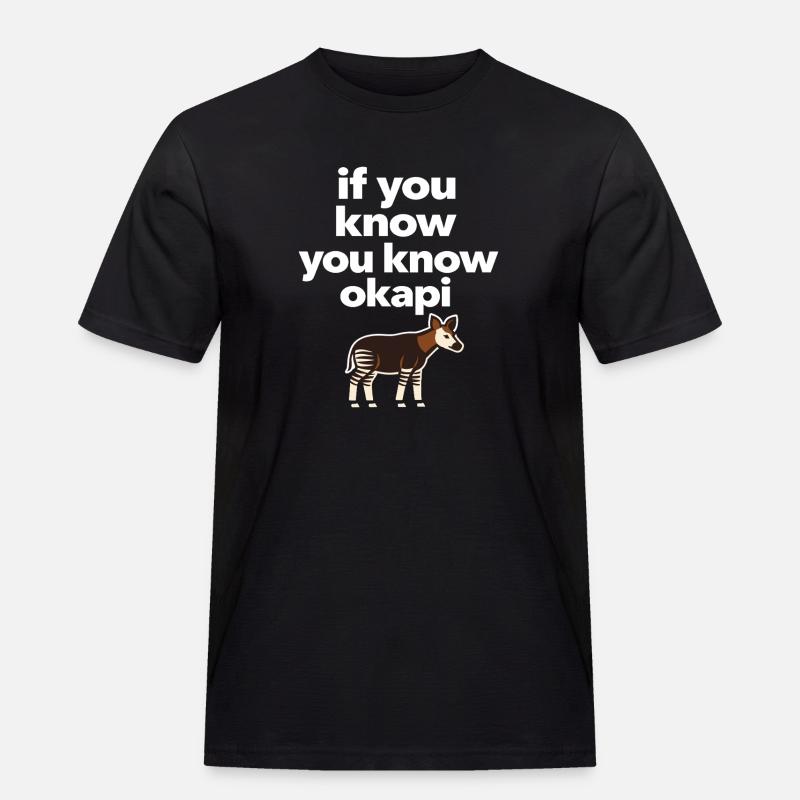 Okapi-liebhaber Okapi-tier Seltene Tierweltliebe - Männer Workwear T-Shirt - Schwarz