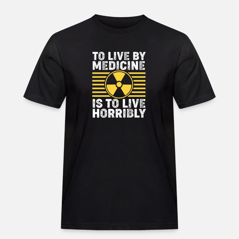 Radiologie Nuklear Atom Nuklearmedizin - Männer Workwear T-Shirt - Schwarz