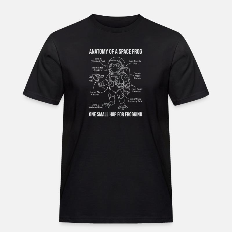Anatomie d’une grenouille de l’espace - T-shirt Workwear homme - noir