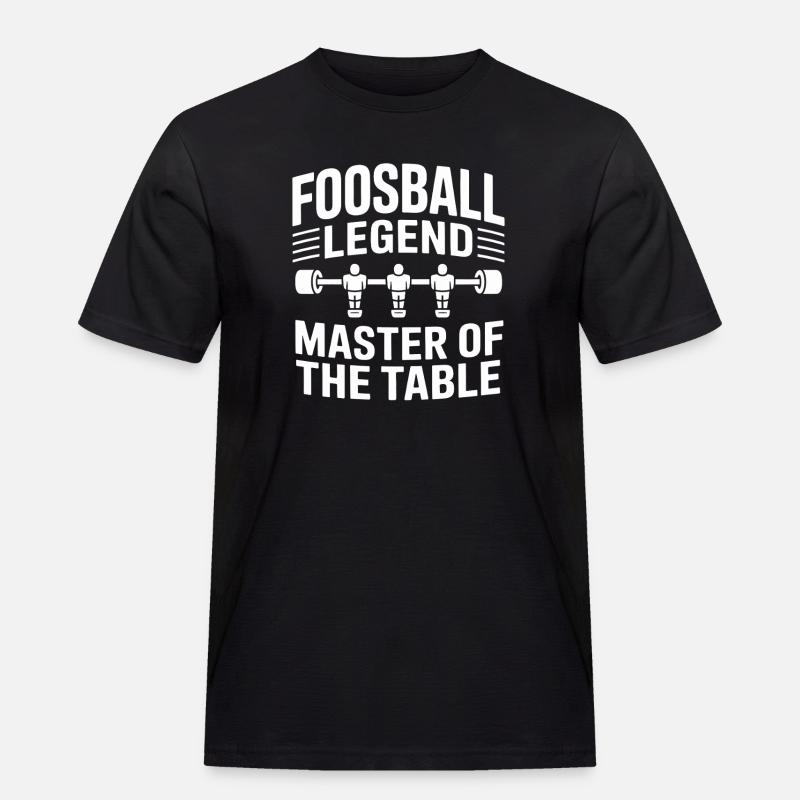 Tischfußball Evolution Lustiges Kickern Foosball - Männer Workwear T-Shirt - Schwarz