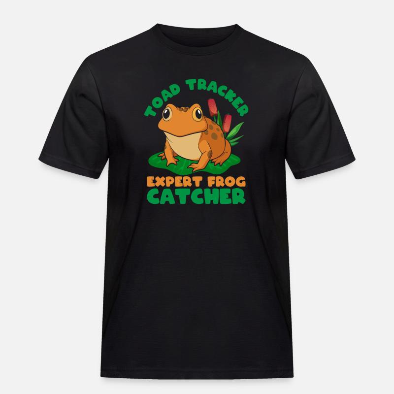 Frog Catcher Toad Tracker Expert Frog - Männer Workwear T-Shirt - Schwarz