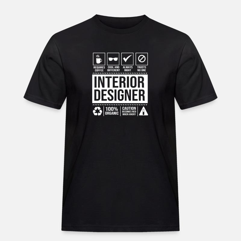 Architecte, Designer d’intérieur, Architecture - T-shirt Workwear homme - noir