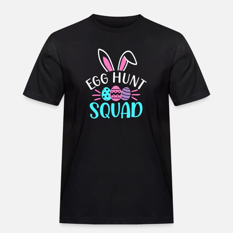 Egg Hunt Squad - Men's Workwear T-Shirt - black