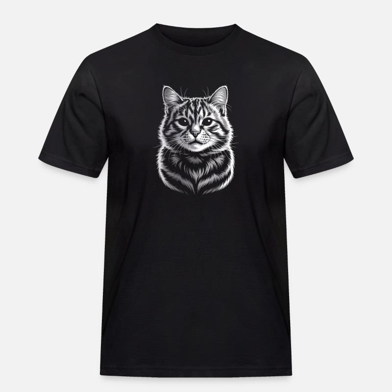 Britisch Kurzhaar BKH - Männer Workwear T-Shirt - Schwarz