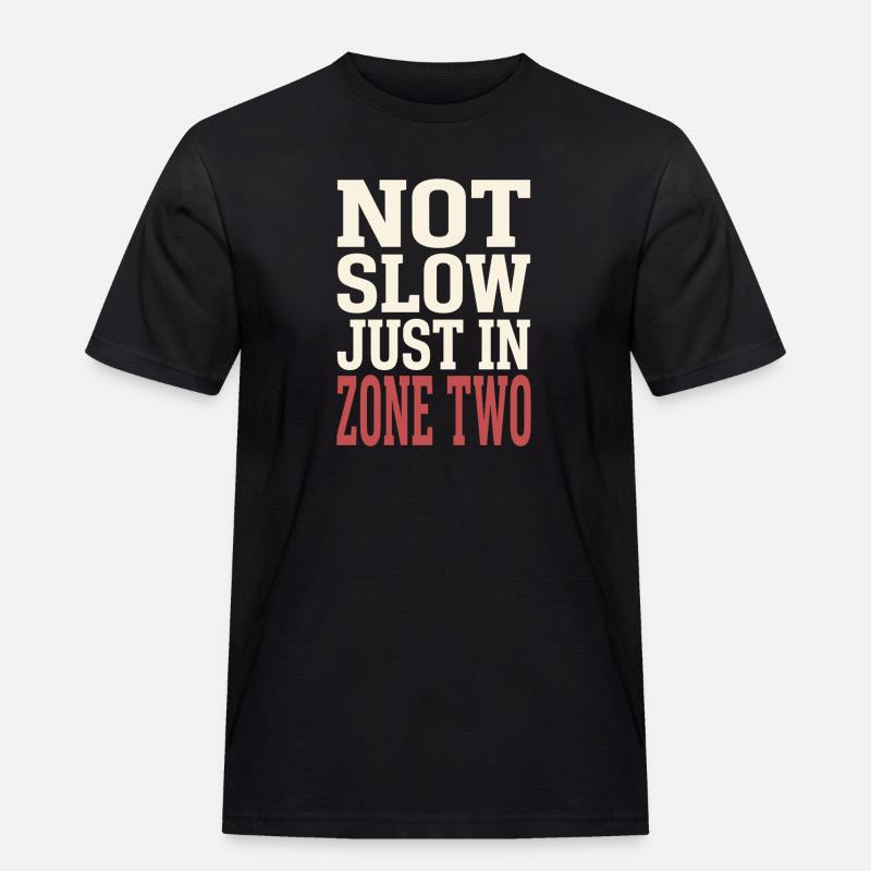Zone 2 Training Herzfrequenztraining Einfaches - Männer Workwear T-Shirt - Schwarz