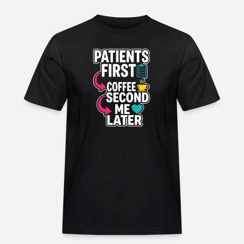Nachtschicht-krankenschwester, Müde - Männer Workwear T-Shirt - Schwarz