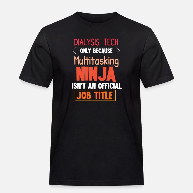 Dialysetechniker dialyse nephrologie - Männer Workwear T-Shirt - Schwarz