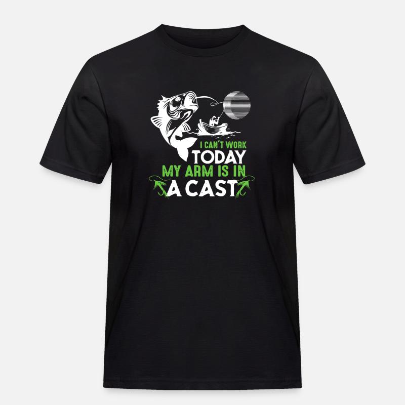 Cast Arm Shark Graphic Tee - Männer Workwear T-Shirt - Schwarz