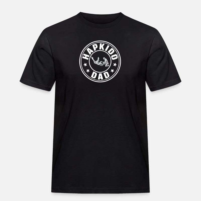 Hapkido Dad Hap Ki Do Geschenk - Männer Workwear T-Shirt - Schwarz