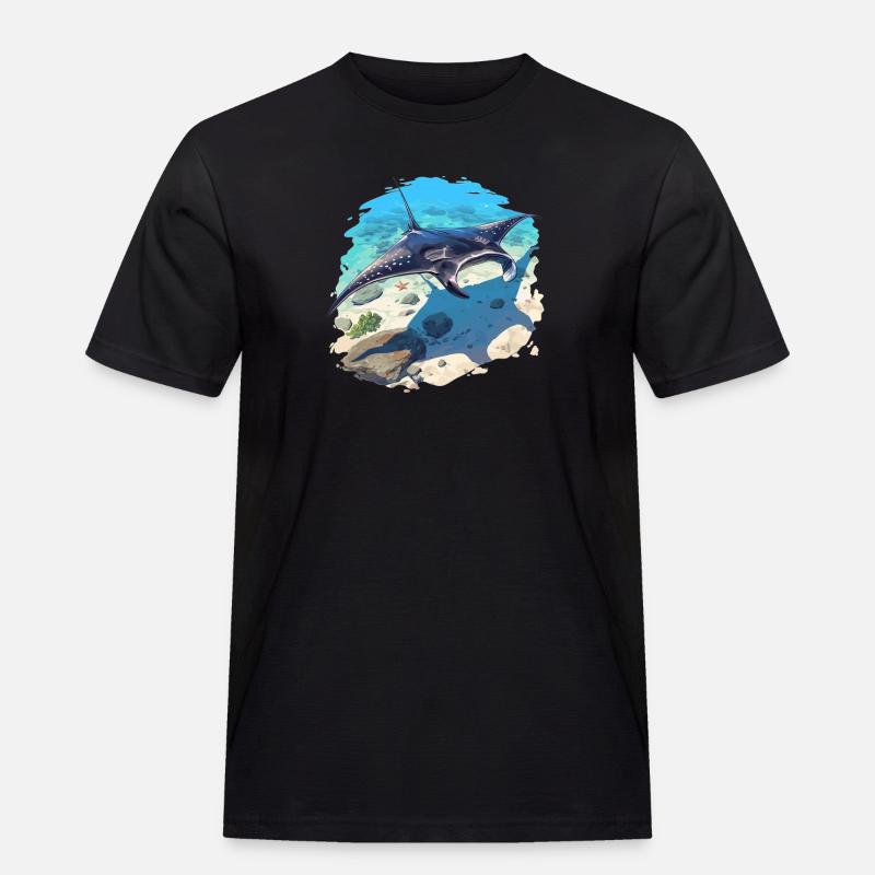 Rays Manta Rays - Men's Workwear T-Shirt - black