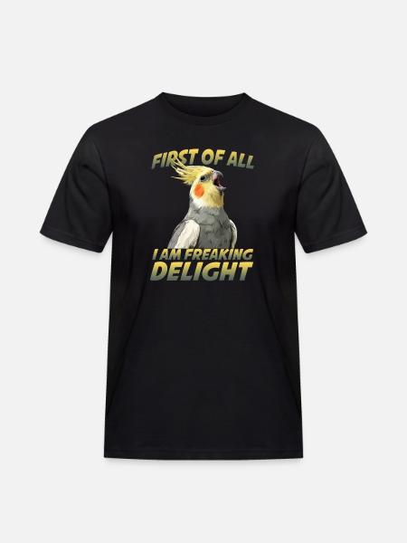 Humour de calopsitte Oiseau Calopsitte Perroquet - T-shirt Workwear homme - noir