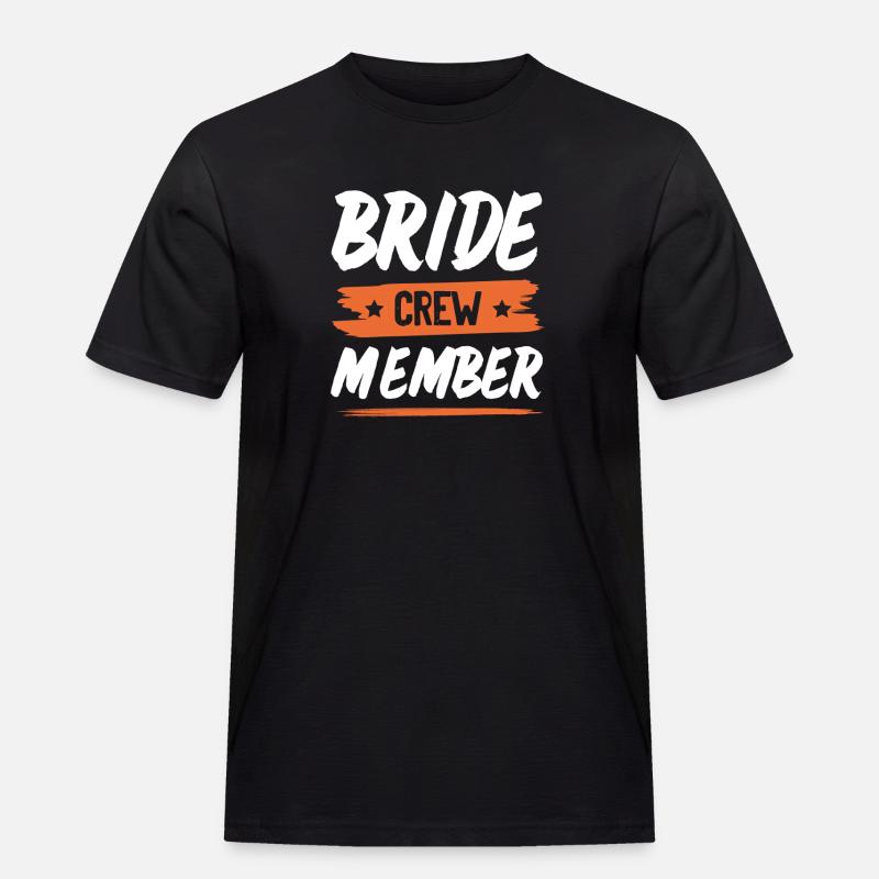 Bride Crew - Männer Workwear T-Shirt - Schwarz