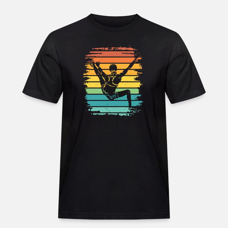 Boulderer Boulder Bouldering - Men's Workwear T-Shirt - black