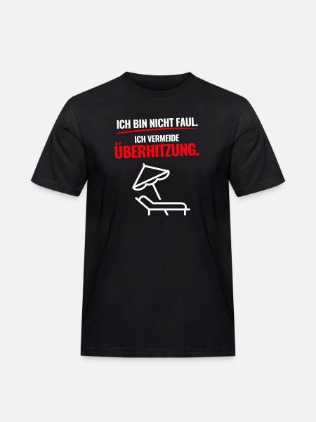 Zu Heiß Für Leistung - Männer Workwear T-Shirt - Schwarz