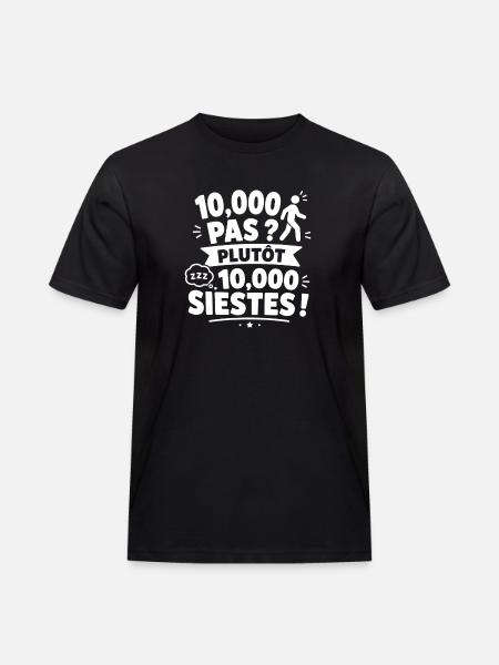 Plutôt 10 000 Siestes - T-shirt Workwear homme - noir
