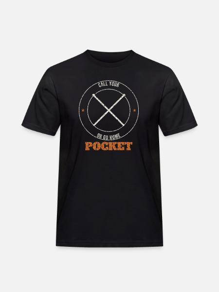 Call Your Pocket Badge - Men's Workwear T-Shirt - black
