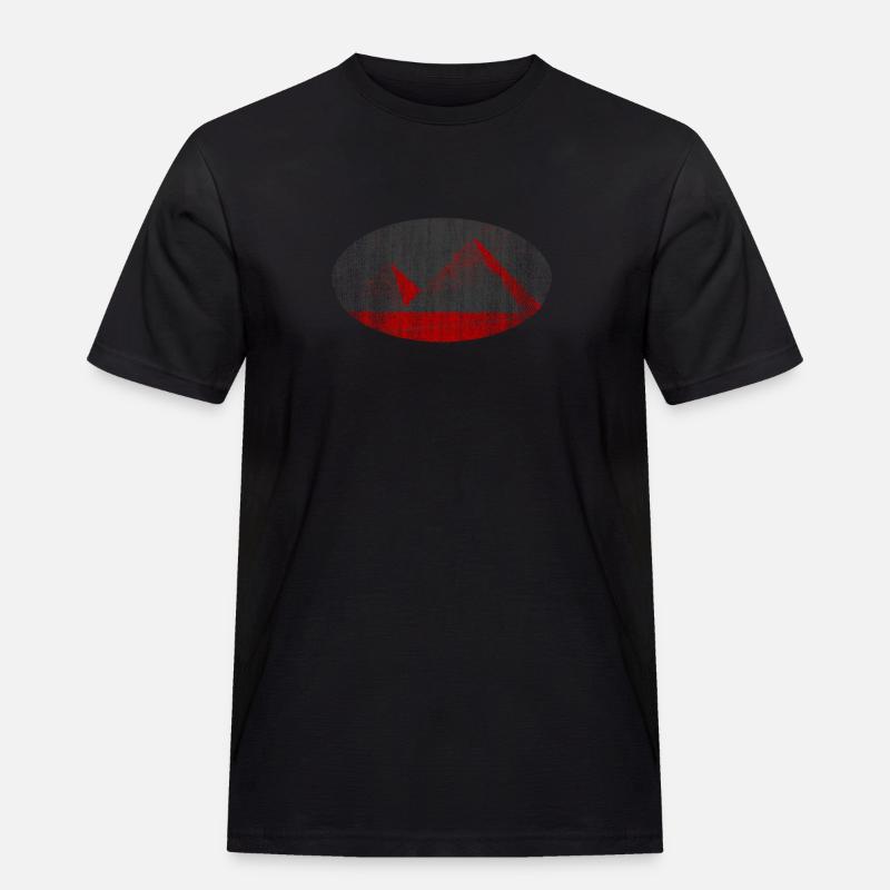 Pyramiden Gizeh - Männer Workwear T-Shirt - Schwarz
